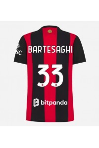 AC Milan Davide Bartesaghi #33 Fotballdrakt Hjemme Klær Dame 2026-27 Korte ermer